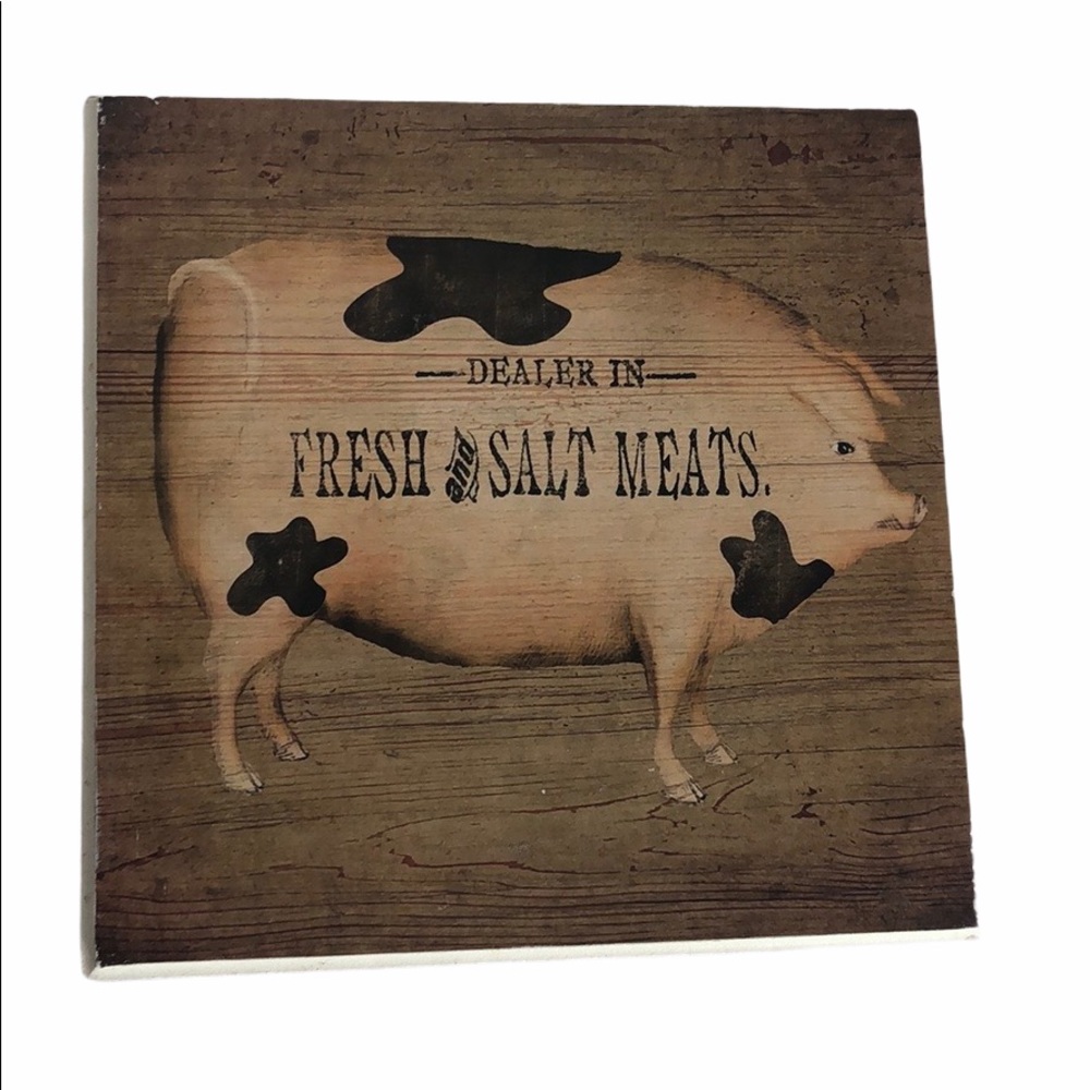 Stupell Pig Fresh and Salt Meats Home Decor